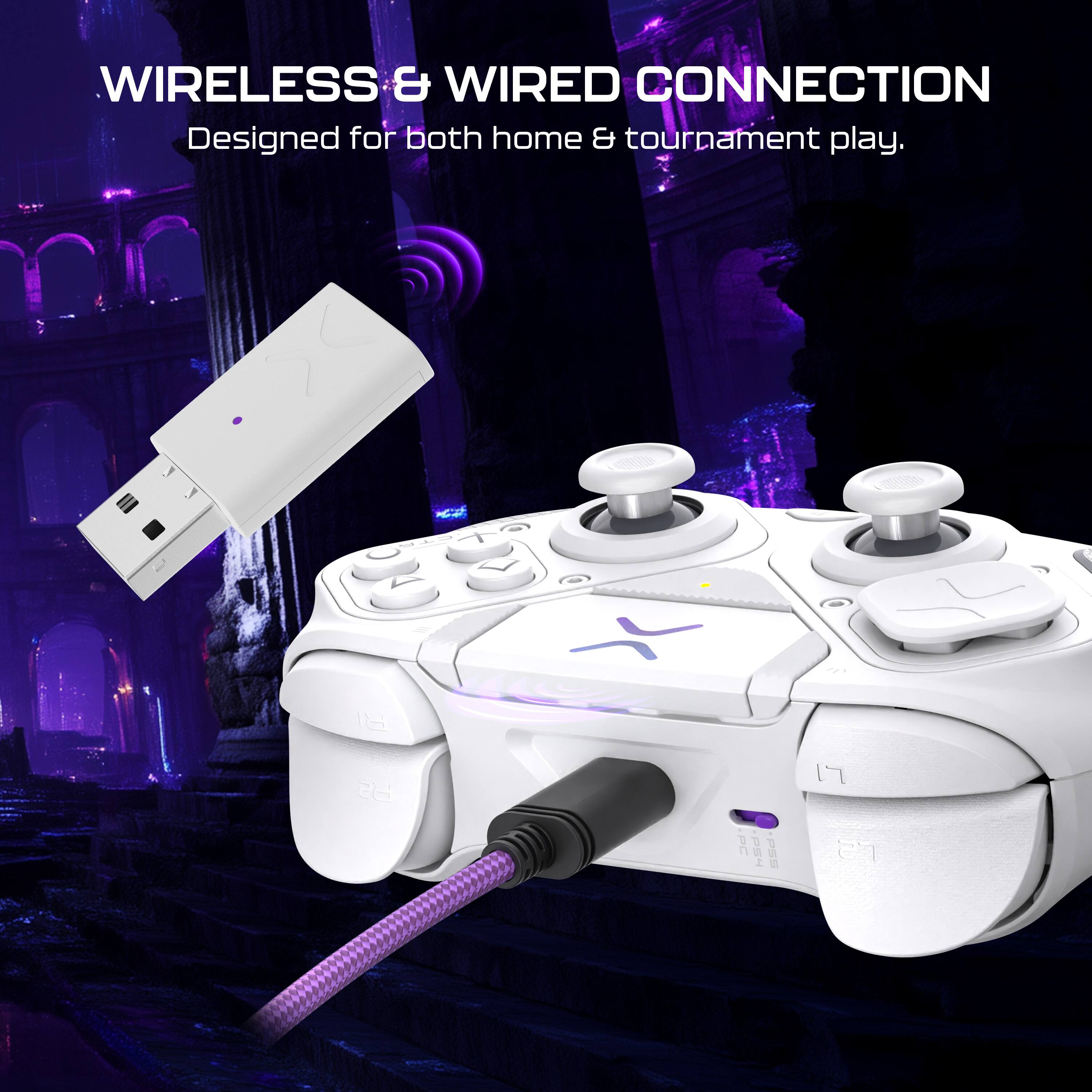WIRELESS & WIRED CONNECTION  
Designed for both home & tournament play.