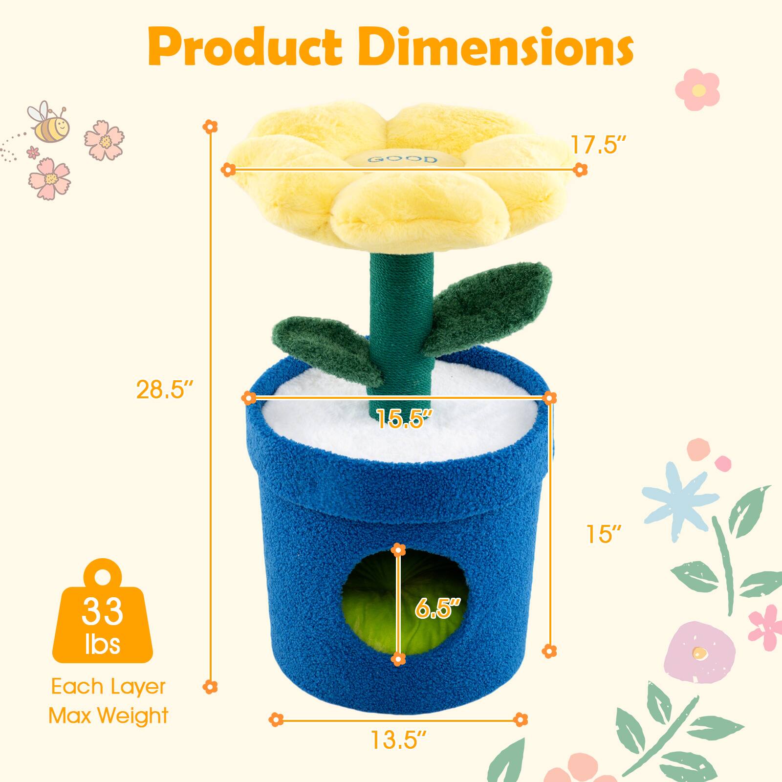 Product Dimensions: 17.5" x 28.5" x 15.5" x 15" x 6.5"  
Each Layer Max Weight: 33 lbs