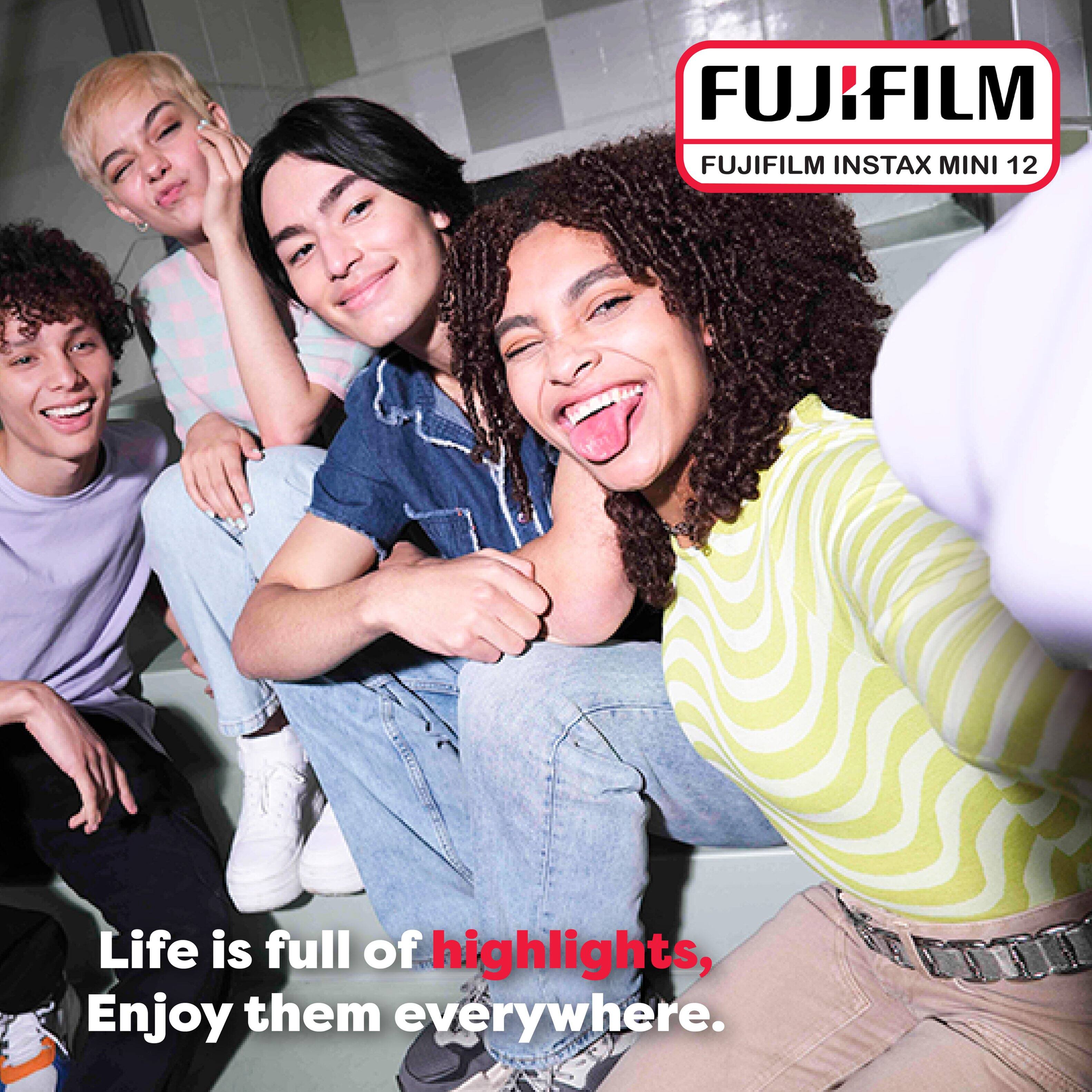 FUJIFILM  
FUJIFILM INSTAX MINI 12  

Life is full of highlights,  
Enjoy them everywhere.