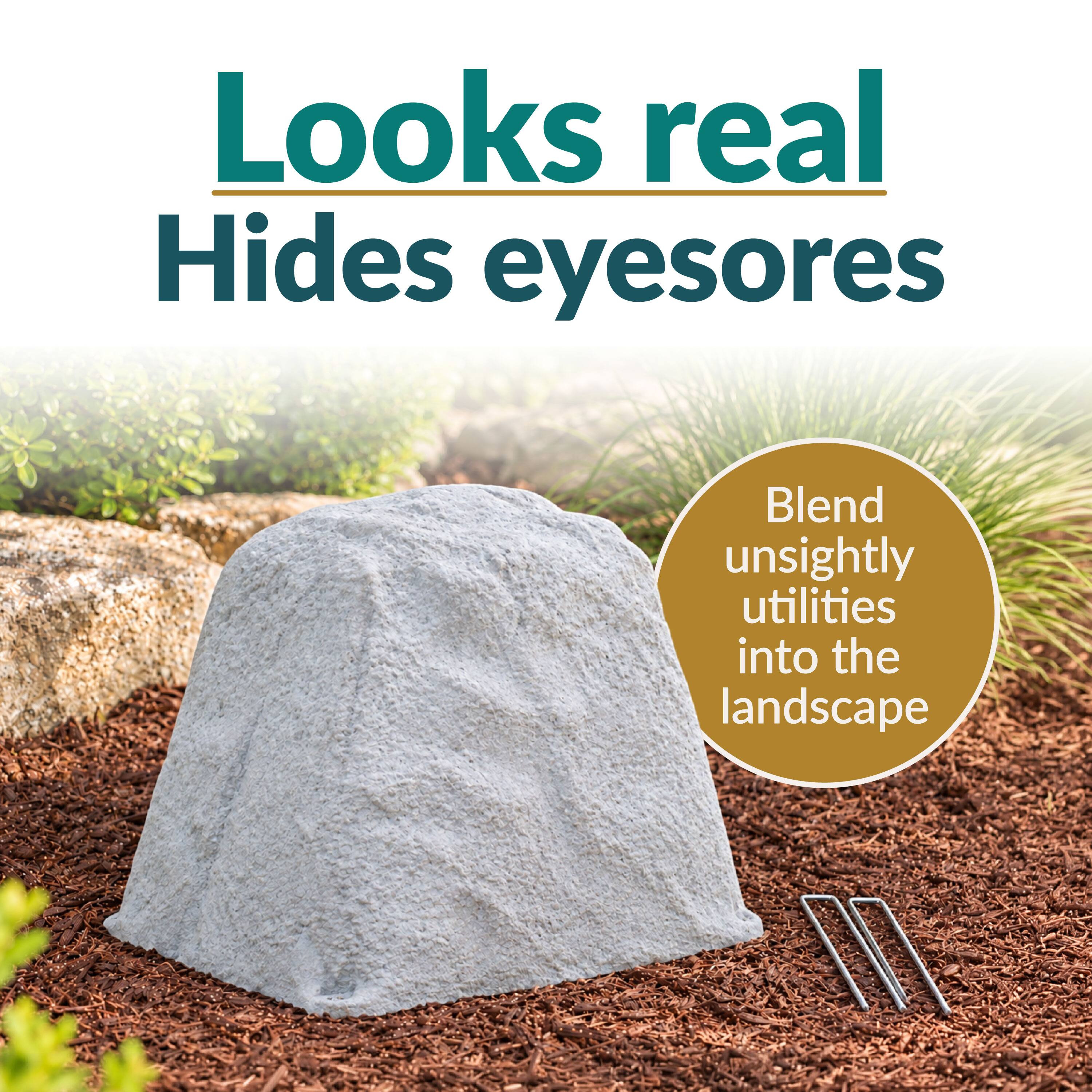 Looks real  
Hides eyesores  

Blend unsightly utilities into the landscape