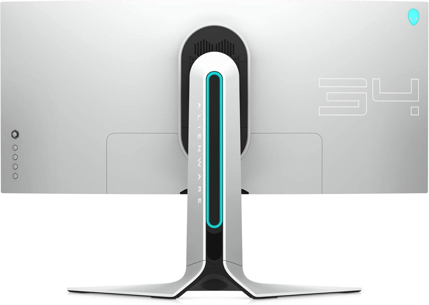 Back. Alienware - Alienware AW3420DW 34 inch UWQHD 120Hz Curved IPS LED Gaming Monitor + Cleaning Kit.