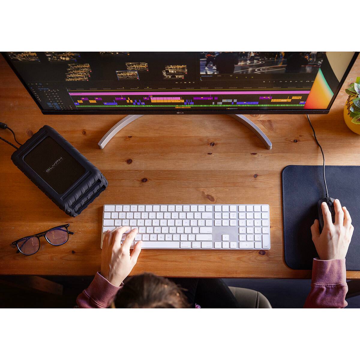 Alt View 9. Glyph Technologies - Glyph Technologies Blackbox PRO Enterprise USB-C 3.2 Gen 2 External HDD - Black.