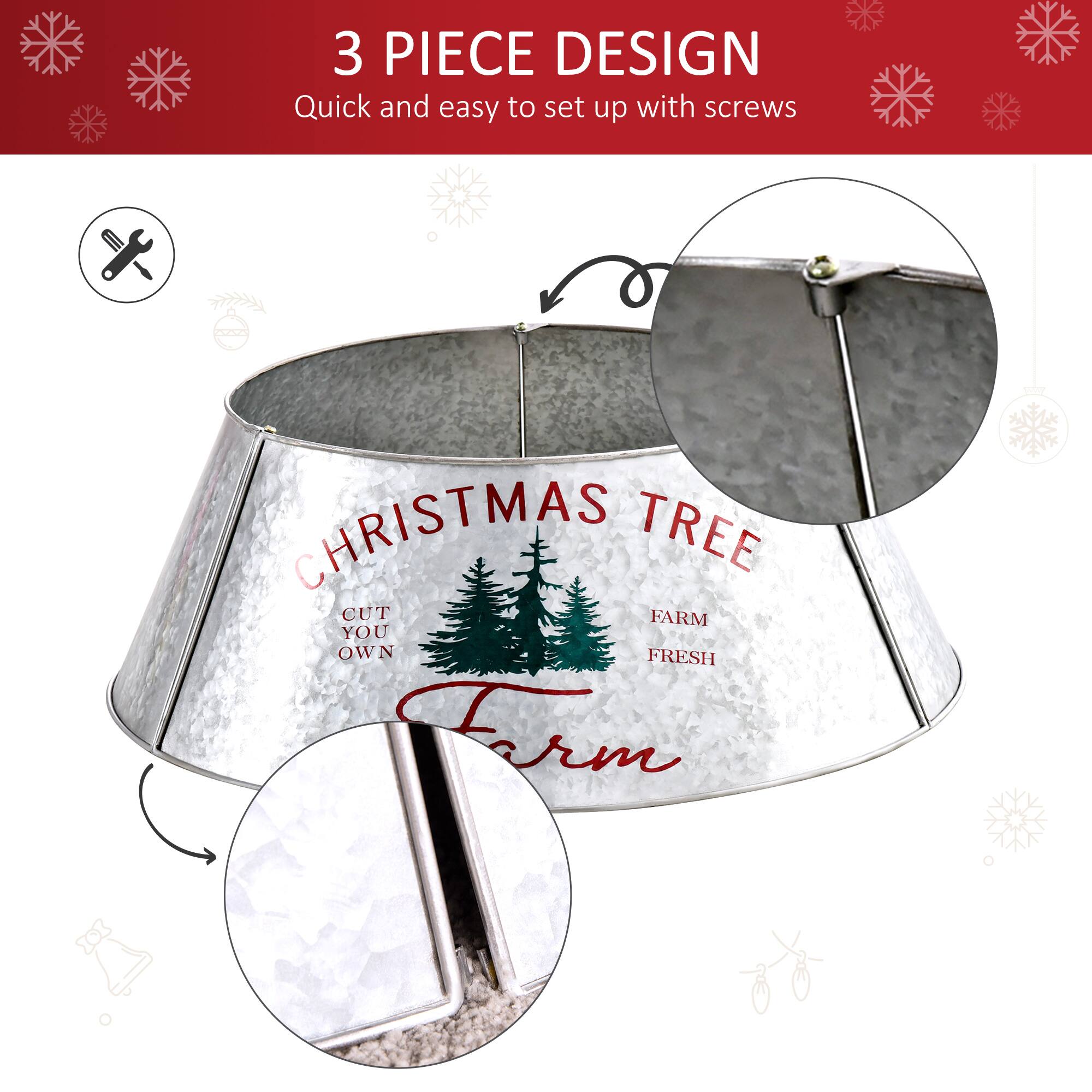 3 PIECE DESIGN  
Quick and easy to set up with screws  

CHRISTMAS TREE  
CUT YOUR OWN  
FARM FRESH  
Farm