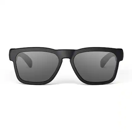 Front. OhO sunshine - OhO Sunshine Smart Bluetooth Audio Sunglasses, Open-Ear Speakers, AI APP, 10-Hour Battery, UV400 Polarized - Black.