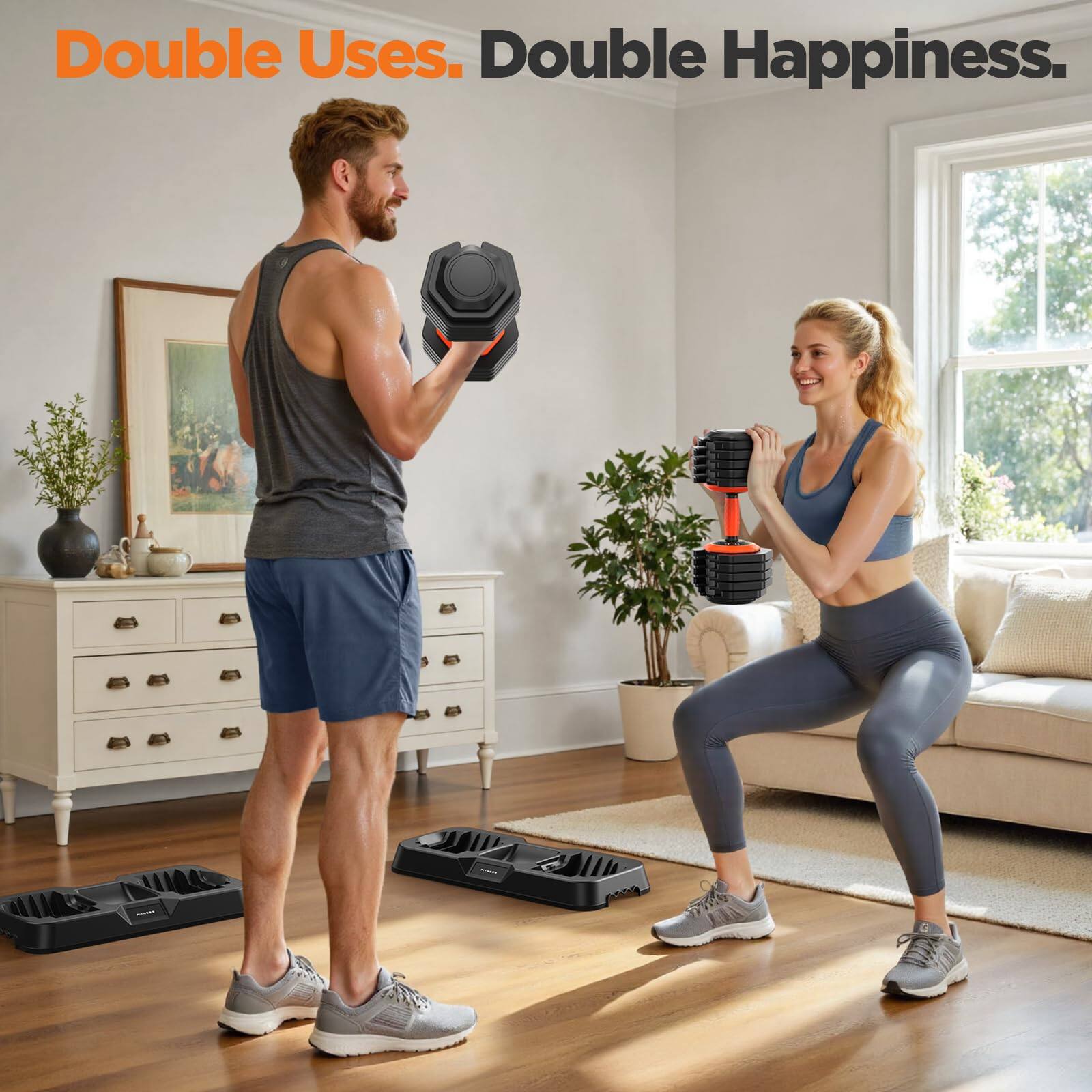 Double Uses. Double Happiness.