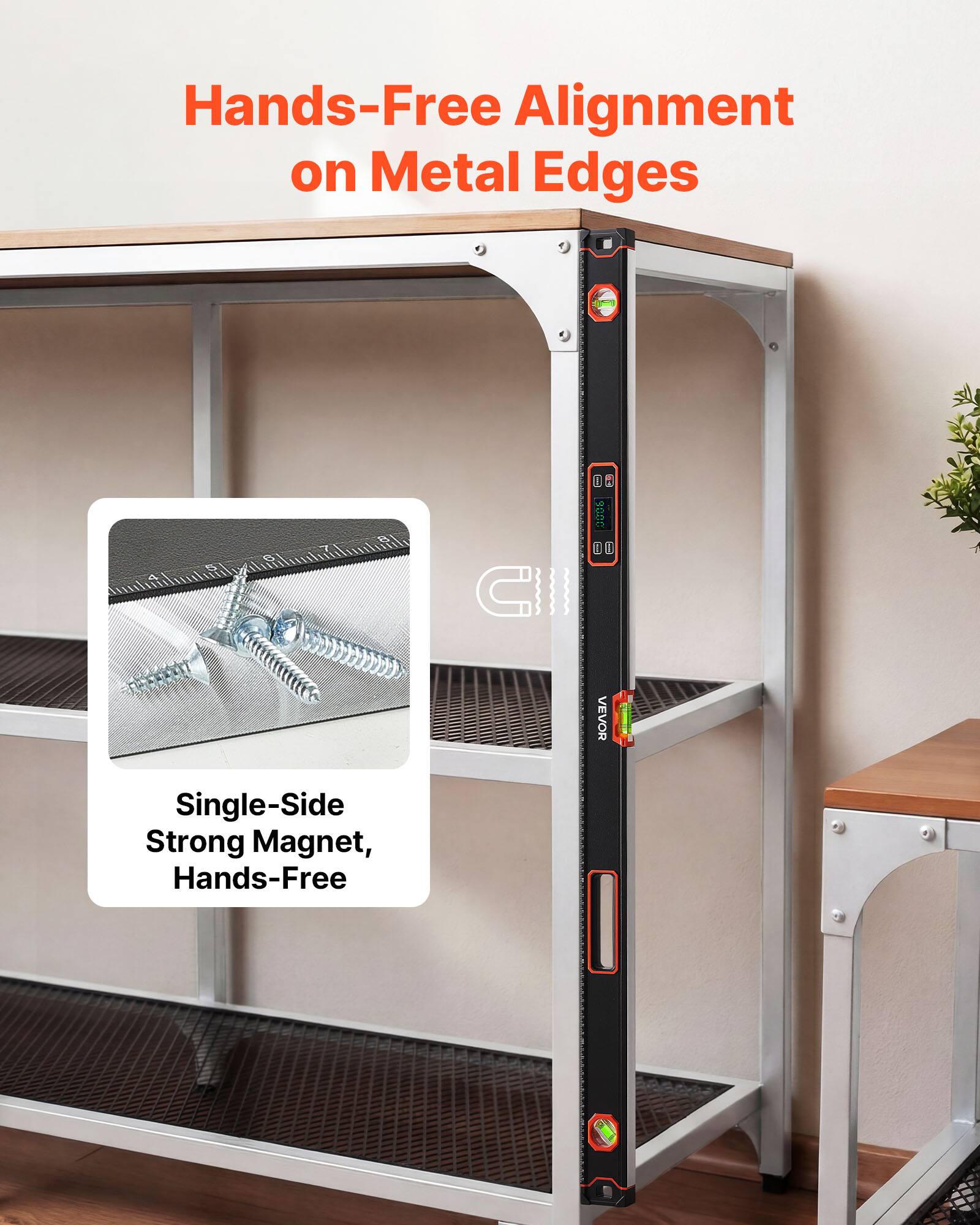 Hands-Free Alignment on Metal Edges

Single-Side Strong Magnet, Hands-Free
