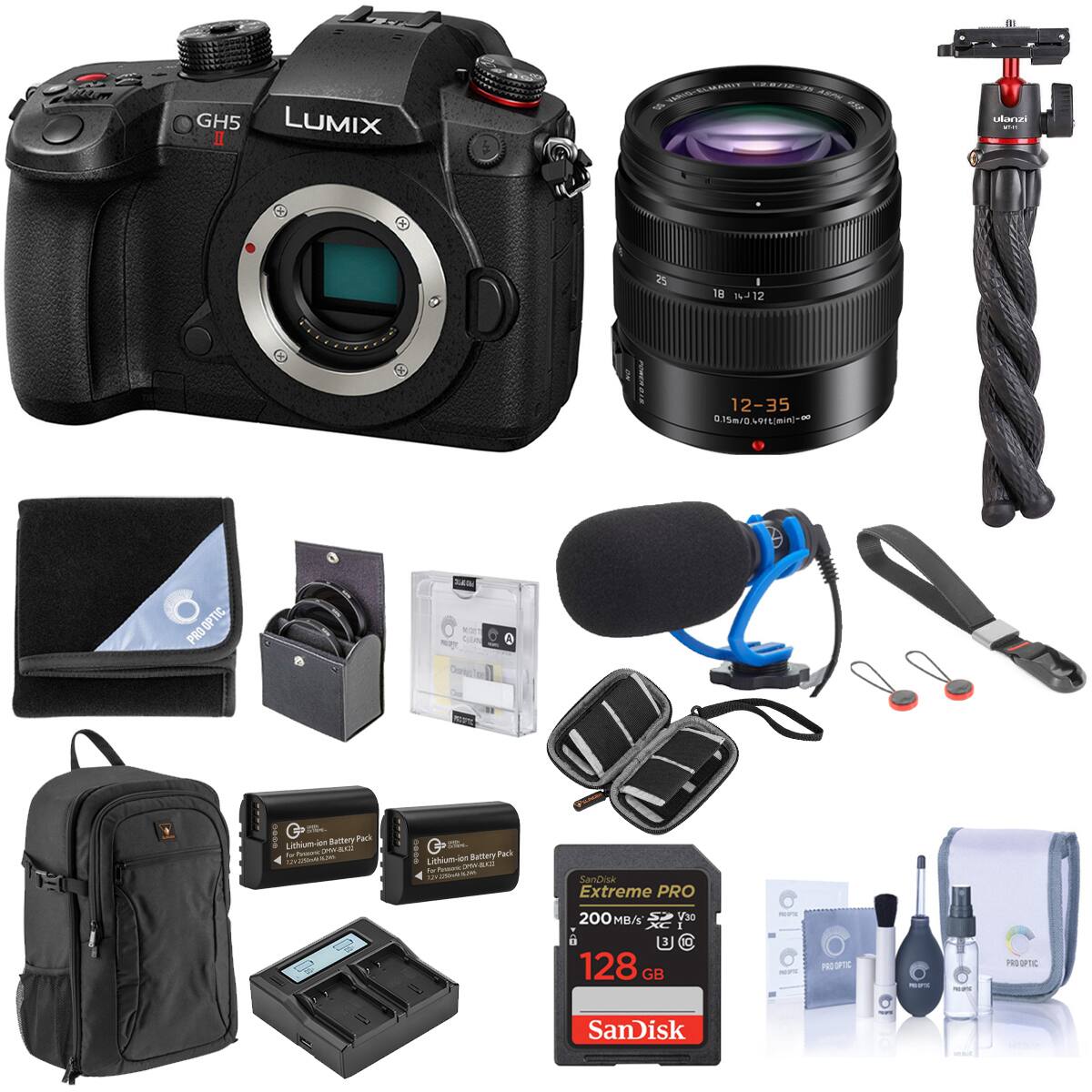 00m GH5 LUMIX I - SUARI C2IA no d. 25 18 1J12 12 | 12-35 015a/D 015m/29min PRO OPTIC PRO M - SUoR = ien Rullery Pl Lgui and Pos - t L 0 SS Lahium Jen Butlery Falk and - ~o NAUEN SanDisk Extreme PRO 200 MB/s V30 3 128 GB  PROSPIC PRE  PROSPTIC SanDisk