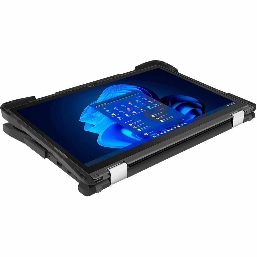 Alt View 3. Infocase - InfoCase Lenovo 3PO Rugged Snap-On Case - For Lenovo Notebook - Clear - Drop Resistant, Shock Resistant, Slip Resistant - Gray/Clear.