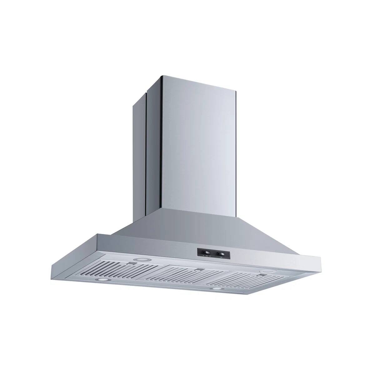 Left. Winflo - Winflo 36 inch Convertible 300-CFM Stainless Steel Island Range Hood - Stainless Steel.