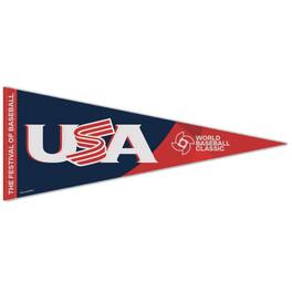 WinCraft - USA Baseball 2026 World Baseball Classic 12" x 30" Premium Pennant - Multicolor