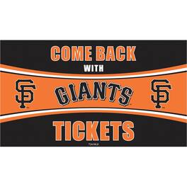 Evergreen Enterprises - San Francisco Giants 28" x 16" Come Back With Tickets Indoor/Outdoor Trapper Mat - Multicolor