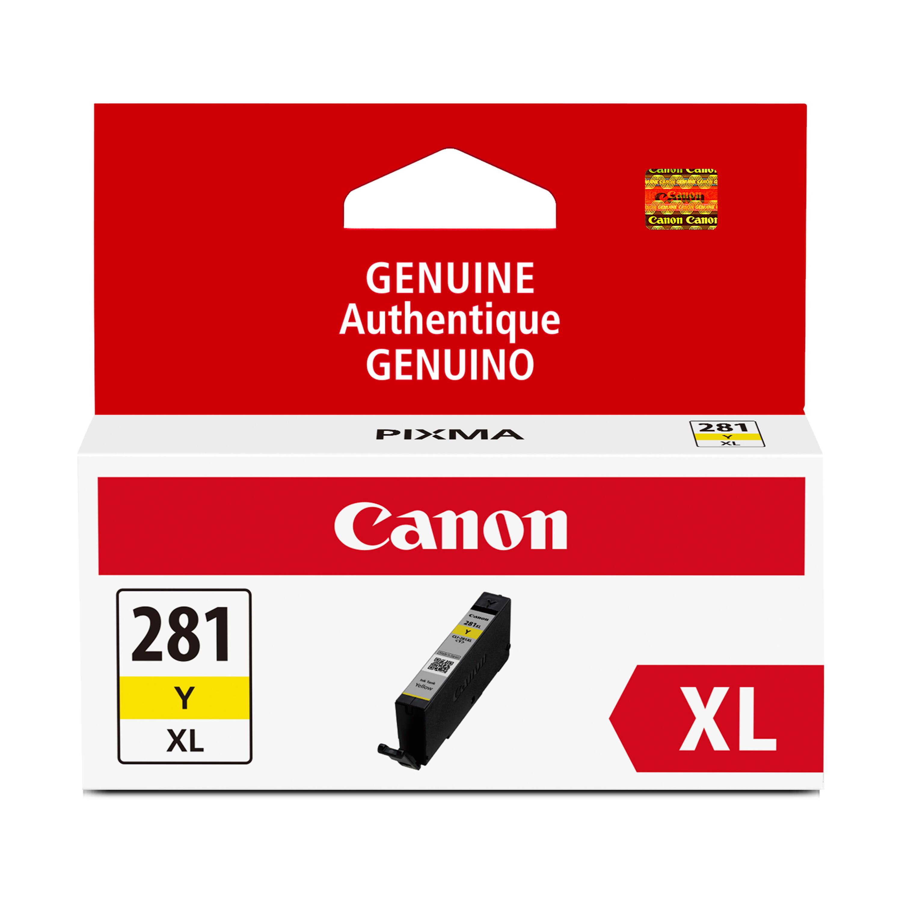 GENUINE Authentique GENUINO  
PIXMA 281 ML  
Canon 281 Y XL  
adidas TAR  
Canon