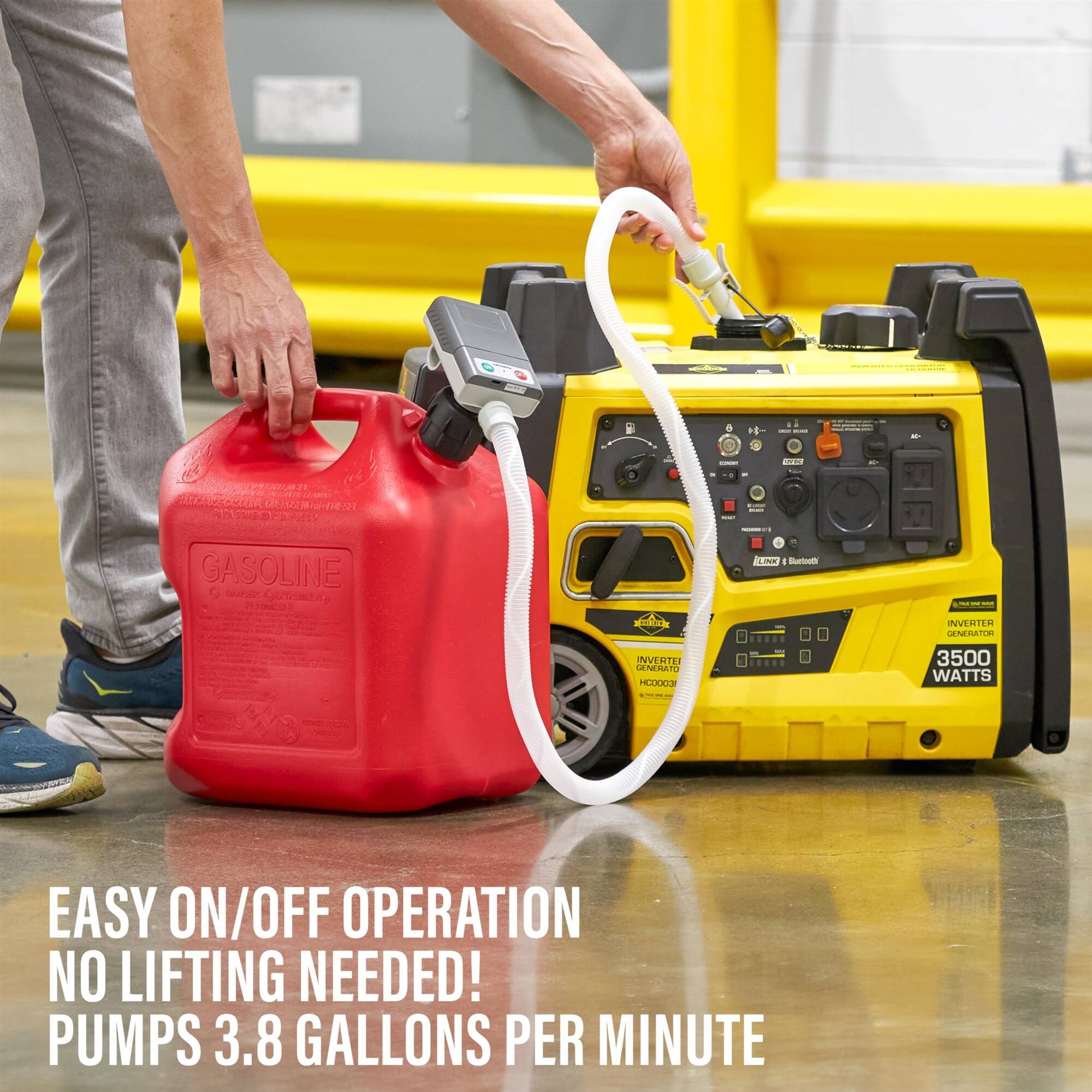 I - I ... - ALAE MECEZR MSA 21 Nm . I I - GASOLINE GA O bearu 2OS LINE I -et . 1 i INVERTER SENERATON INVERTE SENERATO HOI 3500 WATTS EASY ON/OFF OPERATION NO LIFTING NEEDED! PUMPS 3.8 GALLONS PER MINUTE