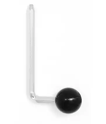 Front. Gibraltar Hardware - Hex Ball L-Rod, 10.5mm Diameter Rod Compatible with Most Tom Mounting Systems and L-Rod Clamps.