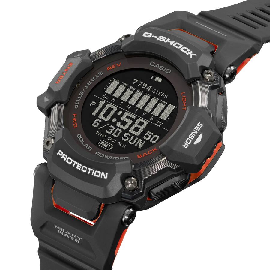 Casio G Shock Move 52mm Heart Rate GPS Solar Assist Resin Strap