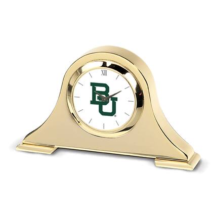 Front. Jardine - Gold Baylor Bears Team Napoleon Desk Clock - Gold.
