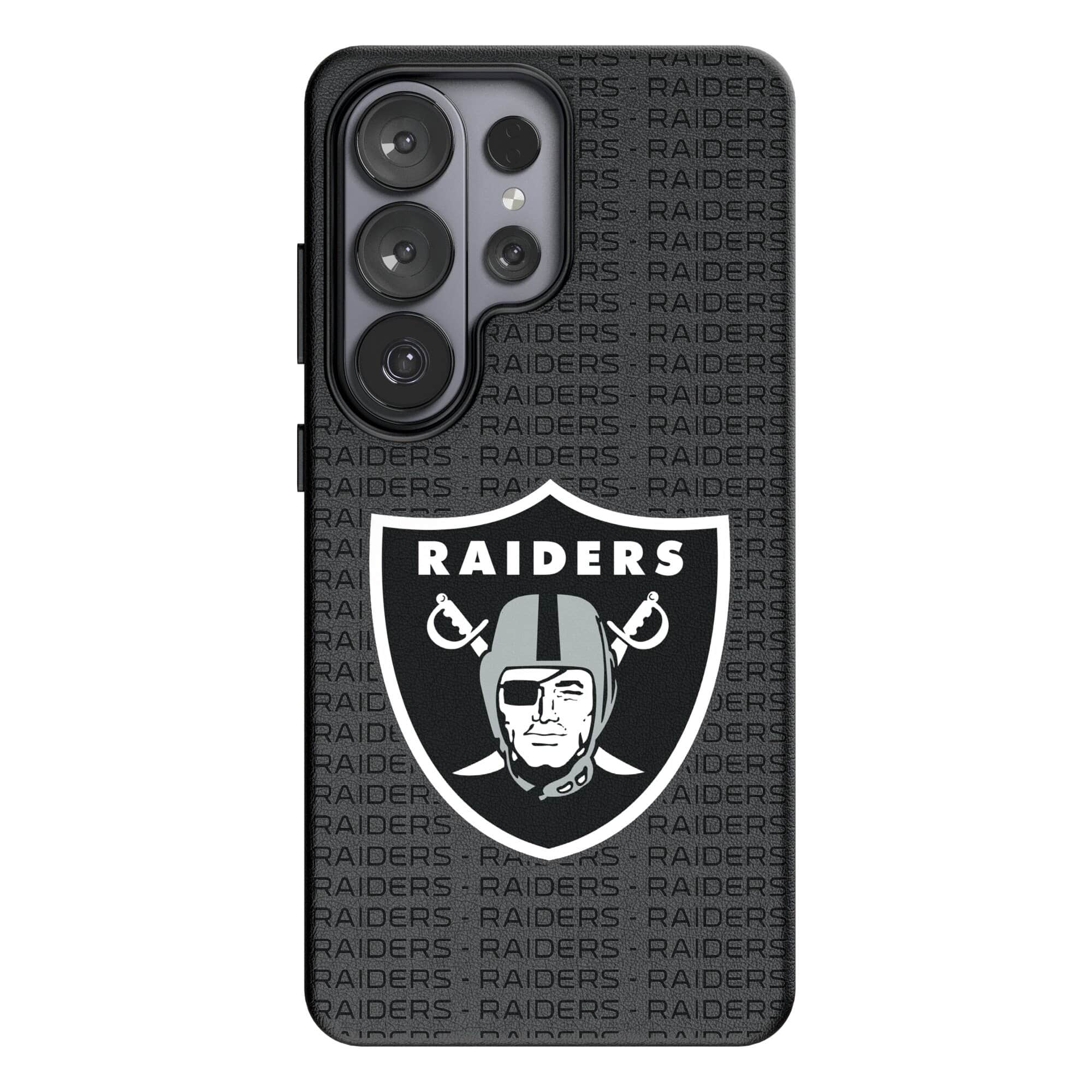Keyscaper - NFL - Las Vegas Raiders Text Backdrop Galaxy Magnetic Bump Case - S25 Plus - Black price history on PriceWatchPro