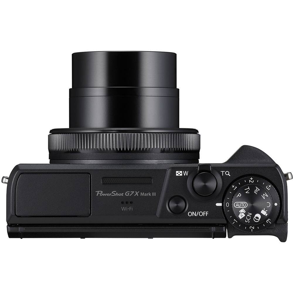 PowerShot G7X Mark III Wi-Fi  
ON/OFF  
TQ  
+2 +1  
TV Av  
E+ -  
P  
W  
M  
0  
AUTO  
C  
-1  
SCN  
- -2