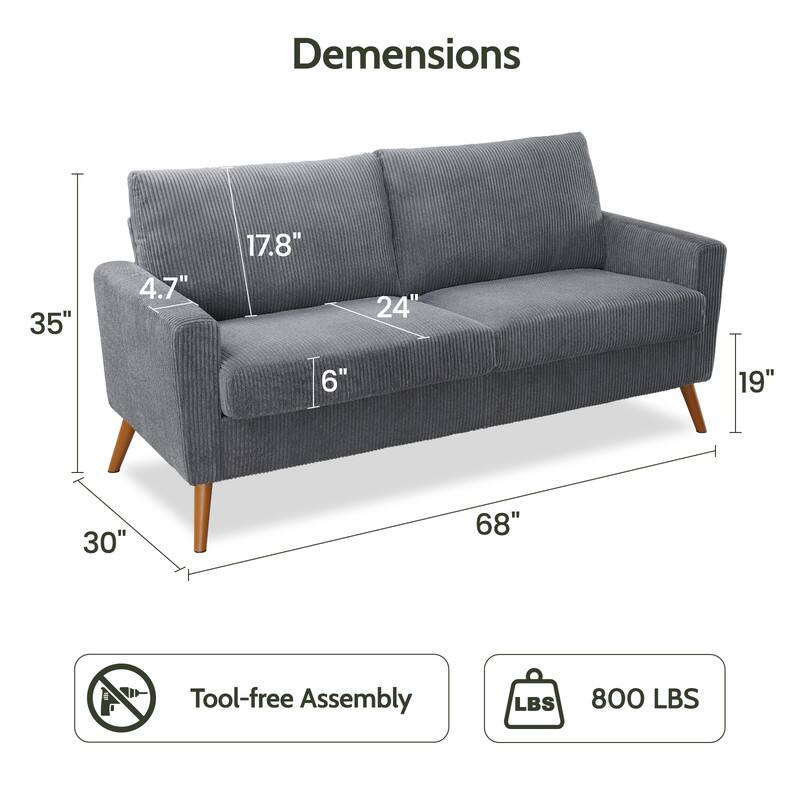 Dimensions: 35" x 4.7" x 17.8" x 24" x 6" x 19" x 30" x 68"  
Tool-free Assembly  
800 LBS