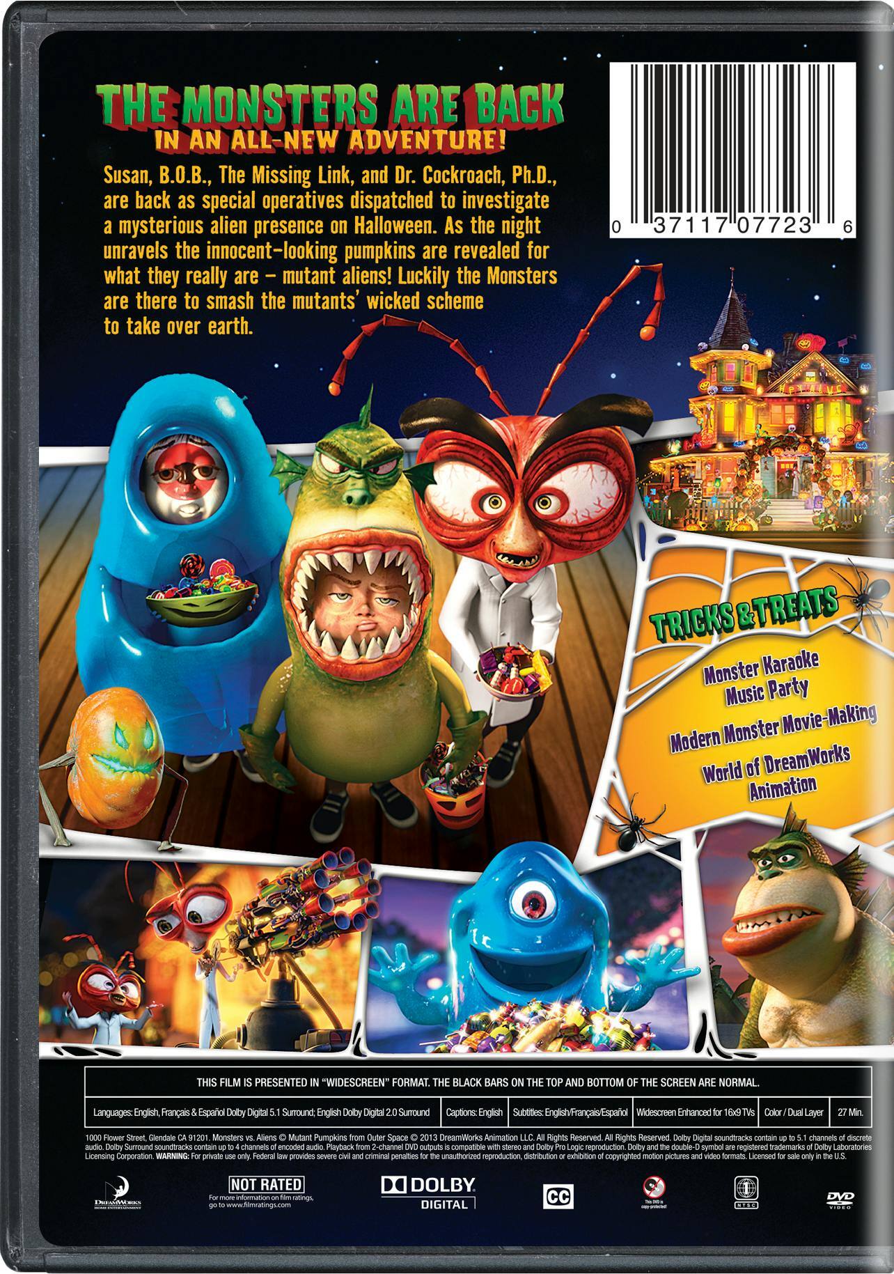 Angle. Monsters Vs Aliens: Mutant Pumpkins from Outer Space [DVD].