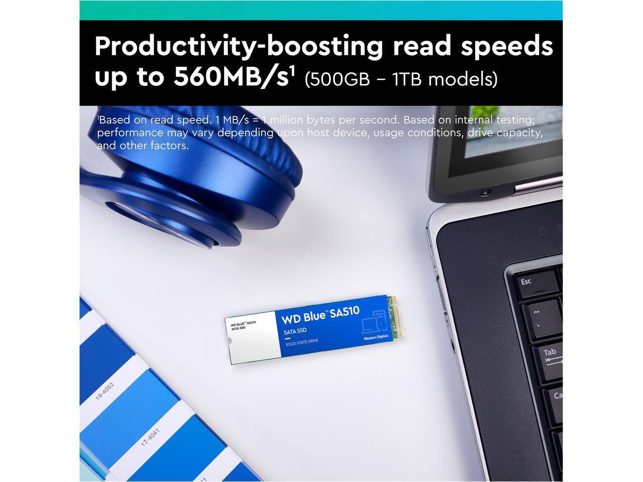 Western Digital WD Blue 500GB SA510 M.2 Internal Solid State Drive