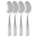Front. Gibson - Gibson Home Classic Profile Tea Spoon 4 Piece Set - Silver.