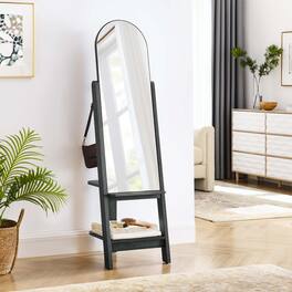 Ascend Standing Mirror by Modway - Black