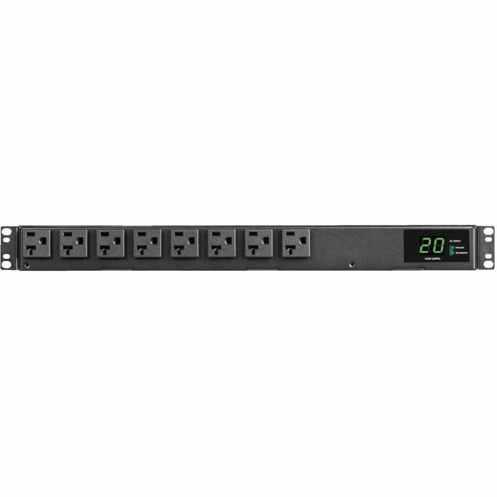Alt View 5. Tripp Lite - Eaton Tripp Lite Series 1.92kW 120V Single-Phase ATS/Local Metered PDU - 16 5-15/20R Outlets, Dual L5-20P/5-20P Inputs - Unknown.