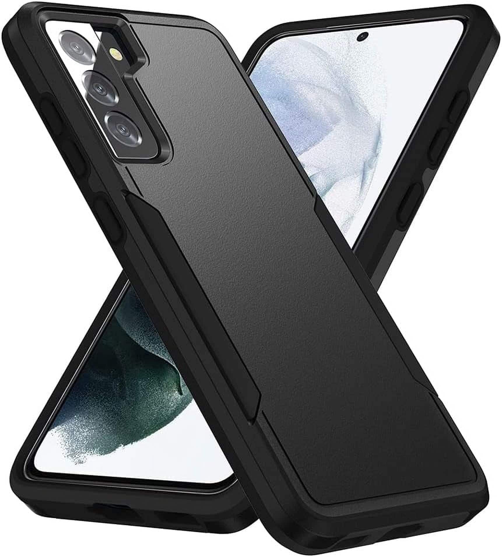 Front. Entronix - Entronix Galaxy A25 Case - Durable Soft-Touch Dual-Layer Protection for Optimal Safety - Black.