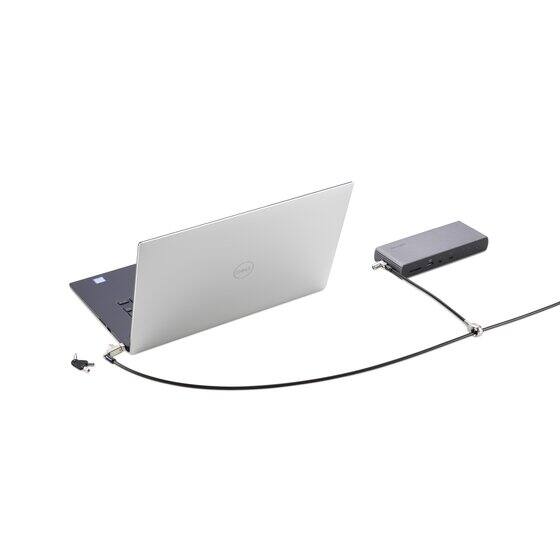 Angle. Kensington - Kensington Slim N17 2.0 Keyed Laptop Lock for Wedge-Shaped Slots - 5.91 ft Cable - Keyed Lock - Carbon Steel - For.