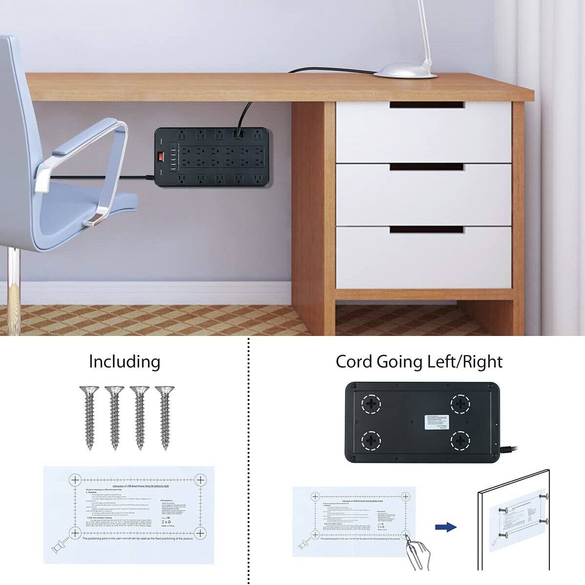 Including  
Cord Going Left/Right