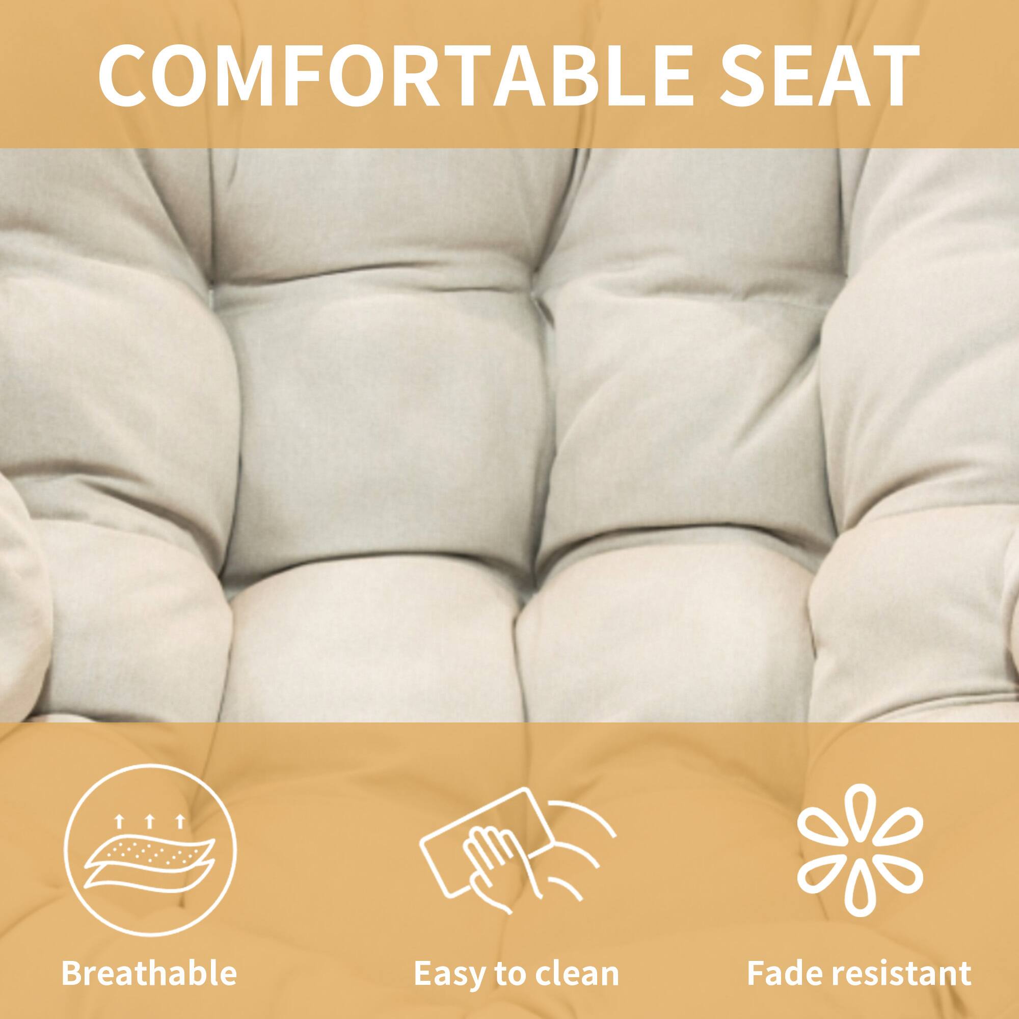 COMFORTABLE SEAT

- Breathable
- Easy to clean
- Fade resistant
