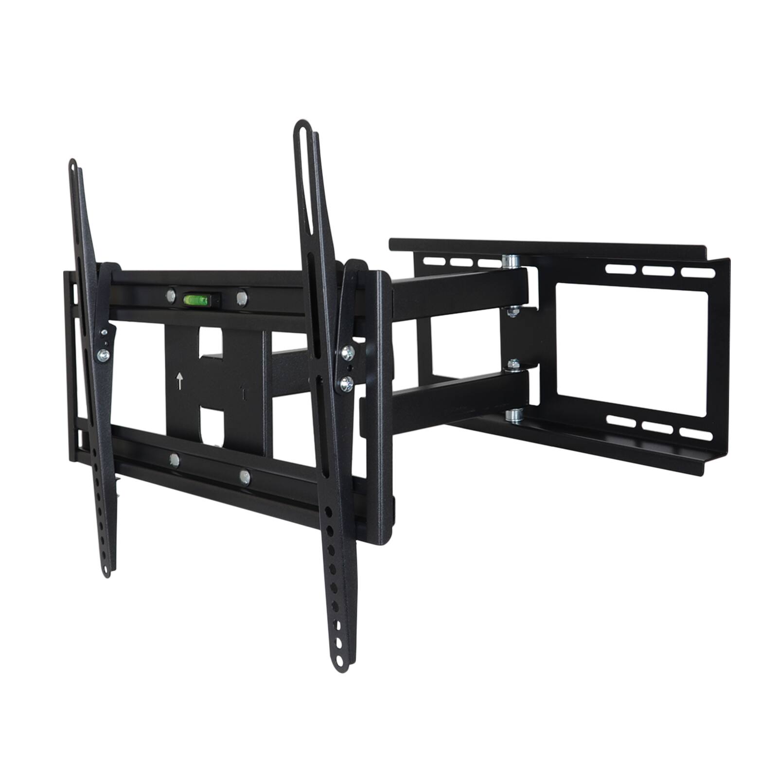 Front. MegaMounts - MegaMounts Full Motion Wall Mount with Bubble Level for 26 - 55 Inch LCD, LED, and Plasma Screens - Black.