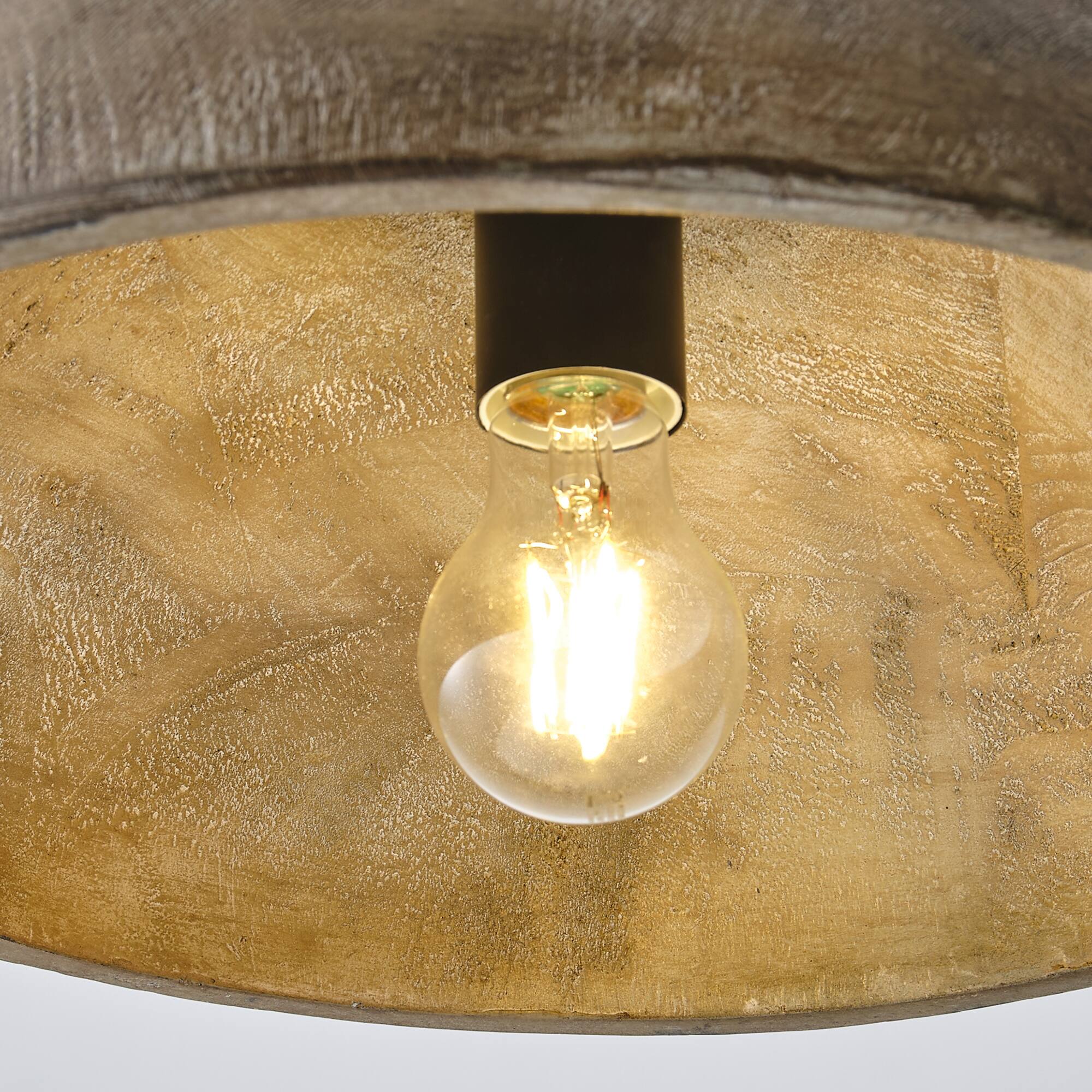 Alt View 3. Parrot Uncle - 15" Rustic Farmhouse Natural 1-Light Rope Adjustable Pendant Light for Kitchen Island - Natural.