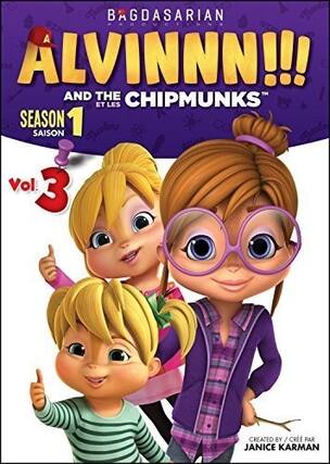 Front. Alvin and the Chipmunks: Season 1 Volume 3 - DVD.