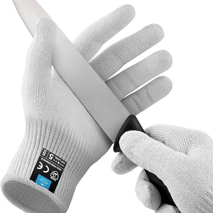 Zulay Kitchen - Zulay Cut Resistant Gloves Food Grade Level 5 Protection - Comfortable Safety Cutting Gloves - Cut Resistant Work Gloves - White price history on PriceWatchPro
