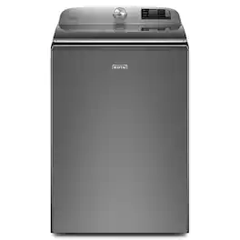 Maytag - 5.3 Cu. Ft. High Efficiency Smart Top Load Washer with Extra Power Button - Metallic Slate