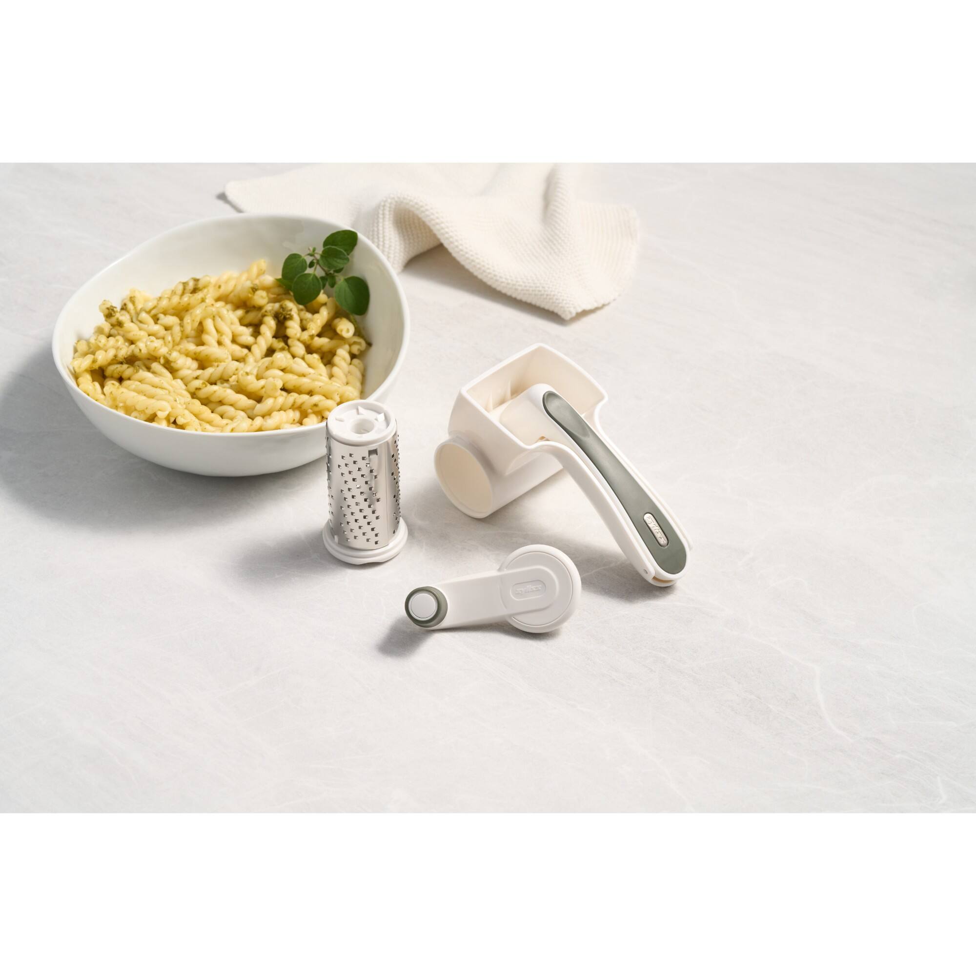 Alt View 9. Zyliss - Classic Rotary Grater - White.
