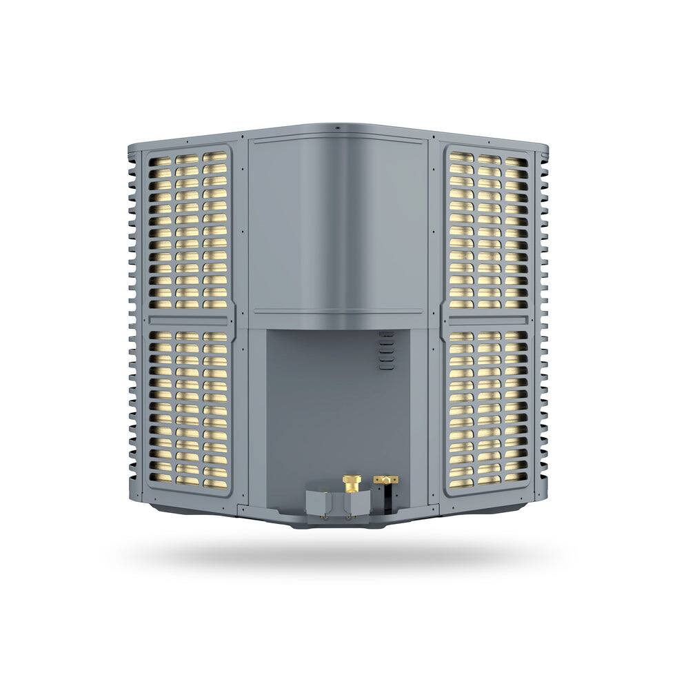 Angle. Pioneer - Vertex 48,000 BTU 4 Ton 17.5 SEER2 Ducted Central Split Air Conditioner Inverter Heat Pump 230V - Grey.