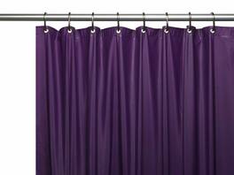 Kate Aurora - Hotel Heavy Duty 10 Gauge Vinyl Shower Curtain Liners - 72" x 72" Standard Shower Curtain Liner - Purple