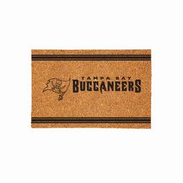 Evergreen Enterprises - Tampa Bay Buccaneers 24" x 36" Outdoor Monochrome Team Logo Coir Mat - Brown