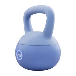 Fitvids - Soft Kettlebell Ergonomic Grip, Iron & Sand Filled, 20 Pounds - Blue