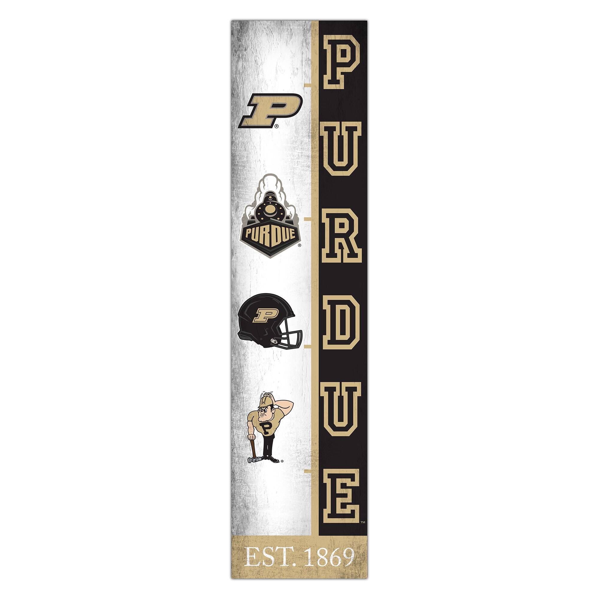 Purdue Boilermakers 6" x 24" Progression Wood Sign