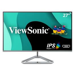 ViewSonic - Refurbished Excellent - VX2776-SMHD 27" IPS 1080p Frameless LED Monitor HDMI, DP (CR) - Silver