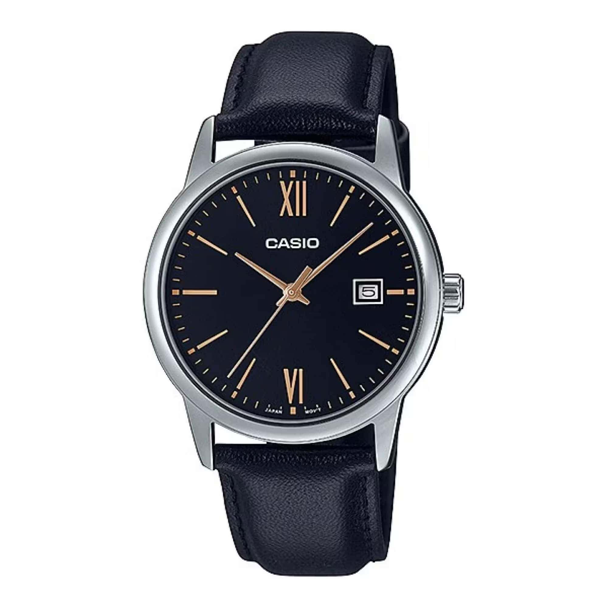 Casio - Men’s Analog Watch with Dial - MTP-V002L-1B3UDF - Black