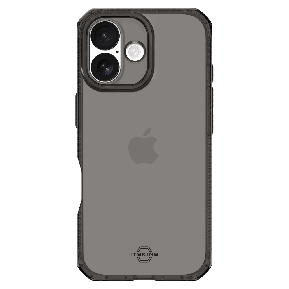 Front. Itskins - SPECTRUM R // CLEAR Case for Apple iPhone 17 - Black.