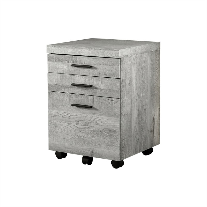 HTUTWOO - File Cabinet with Wheels - Rolling Mobile Storage Cabinet, Printer Stand with Drawers, Contemporary Office Organizer - Gray