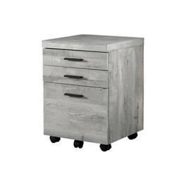 HTUTWOO - File Cabinet with Wheels - Rolling Mobile Storage Cabinet, Printer Stand with Drawers, Contemporary Office Organizer - Gray