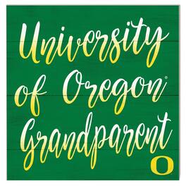 Jardine - Oregon Ducks 10'' x 10'' Grandparent Plaque - Green