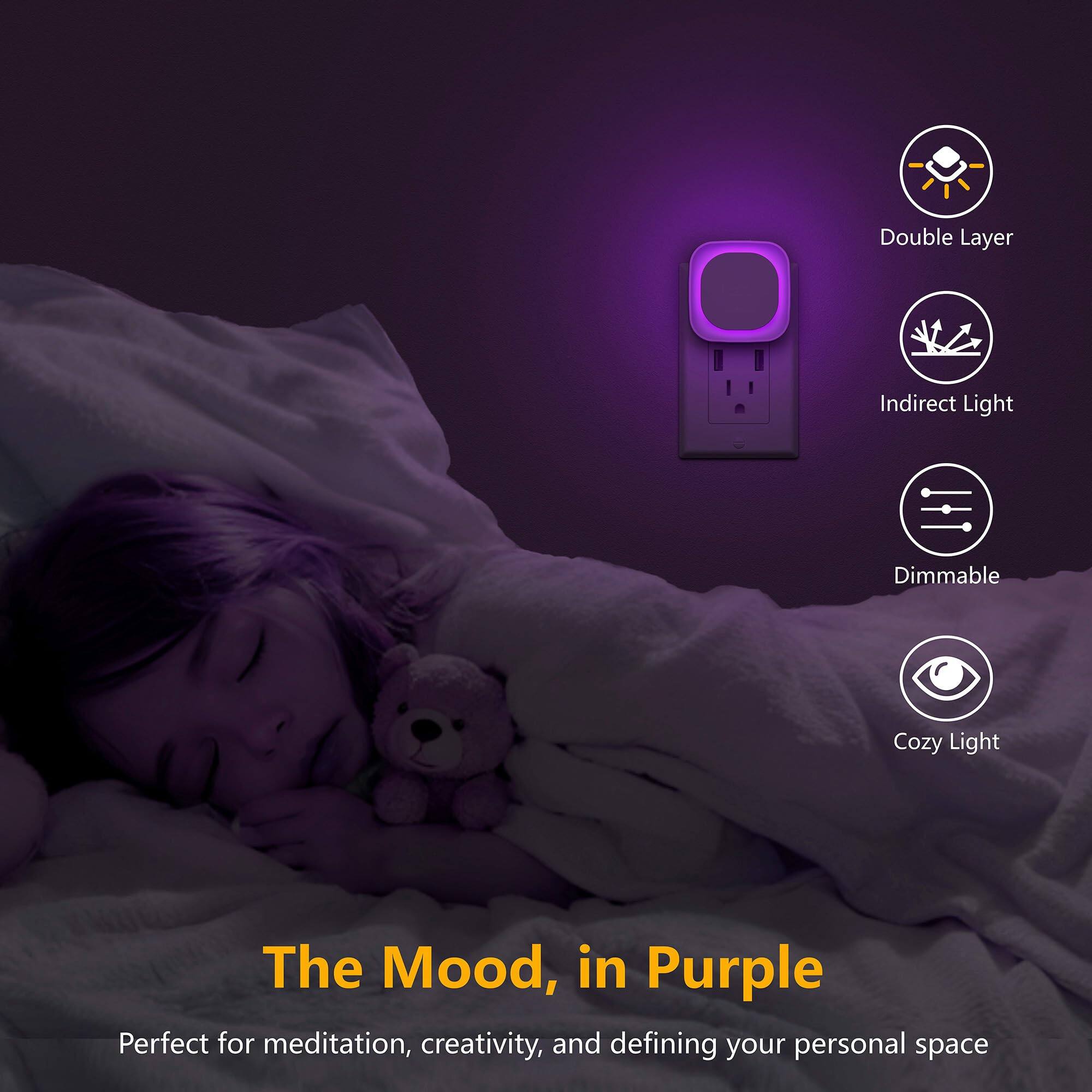 Double Layer Indirect Light Dimmable Cozy Light  
The Mood, in Purple  
Perfect for meditation, creativity, and defining your personal space